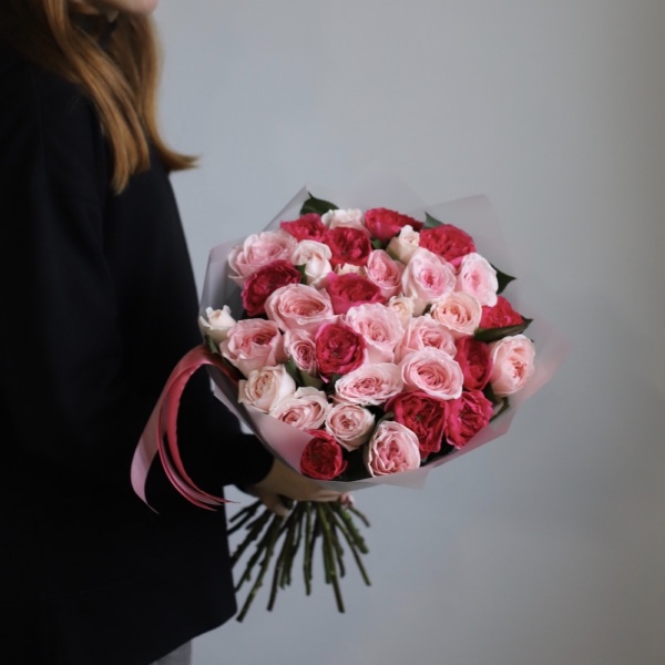 Mix of different garden roses - 35 роз