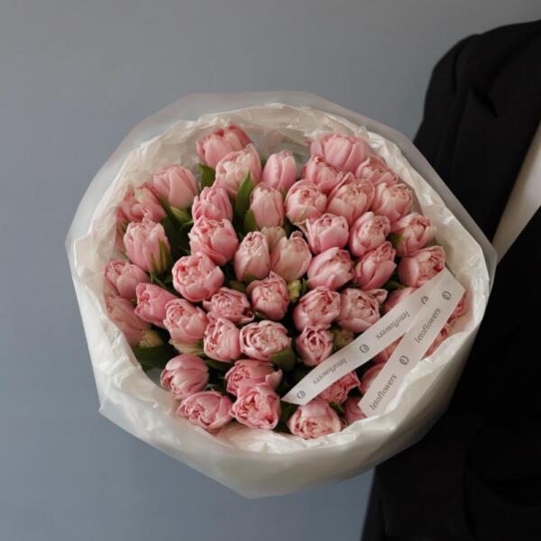 Light-pink Tulips - 49 тюльпанов