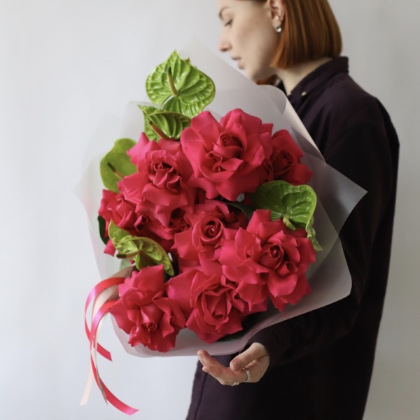Roses with Anthuriums Roses with Anthuriums -  Размер S