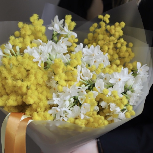 Mimosa with Daffodils - Размер S