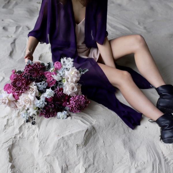 Signature bouquet November in the fog Signature bouquet November in the fog - Размер L