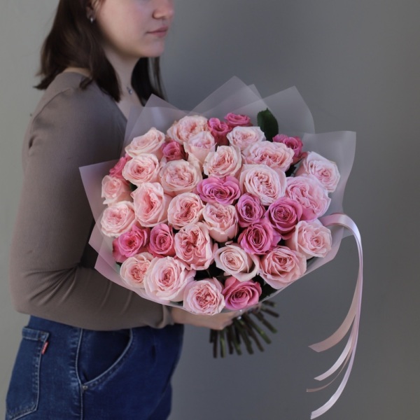 Mix of different garden roses - 35 роз