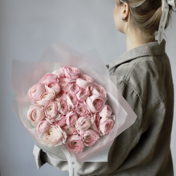 Light-Pink Ranunculus - 19 ранункулюсов 