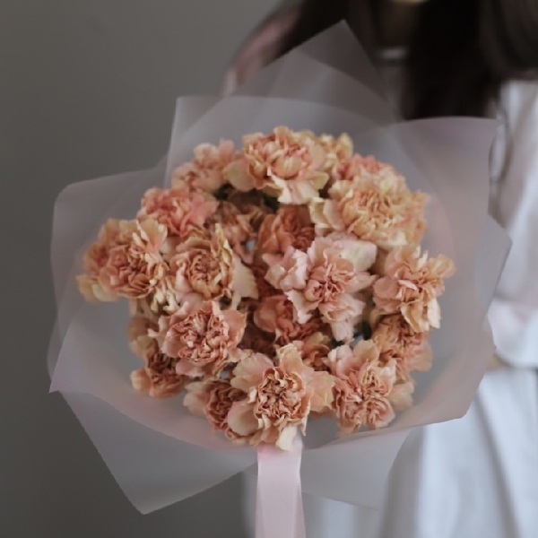 Caramel Carnations -  19 гвоздик 