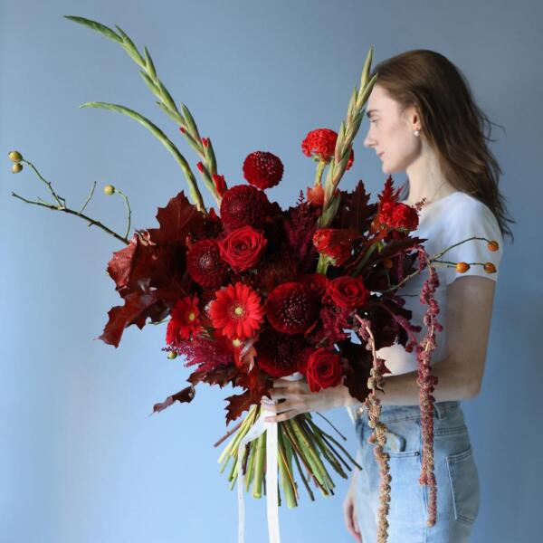 Signature bouquet Red Viburnum' - Размер M