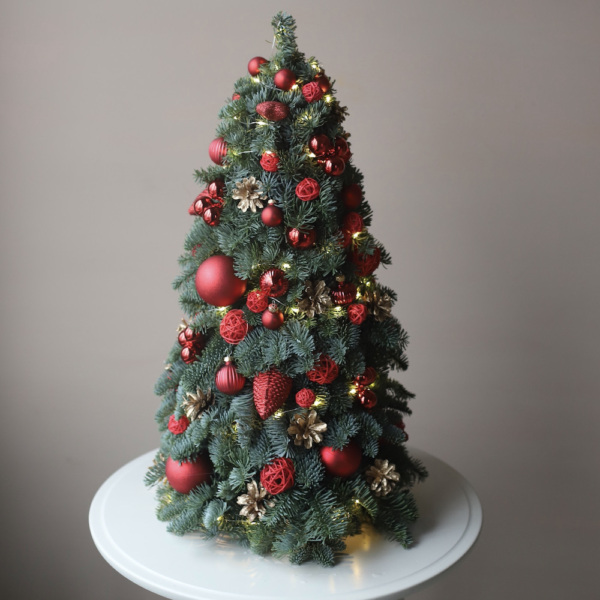 Christmas Tree 'Golden red' - 75 см