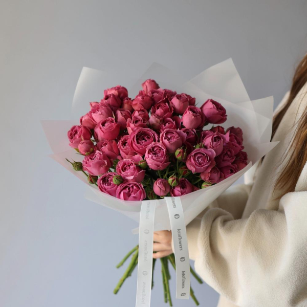 Misty Bubbles spray rose - 9 кустовых роз