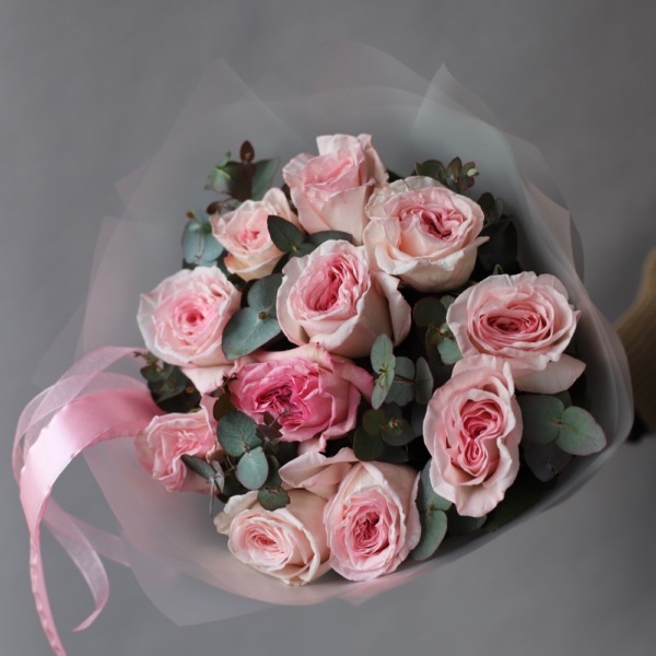 Pink Ohara Garden Rose - 11 роз