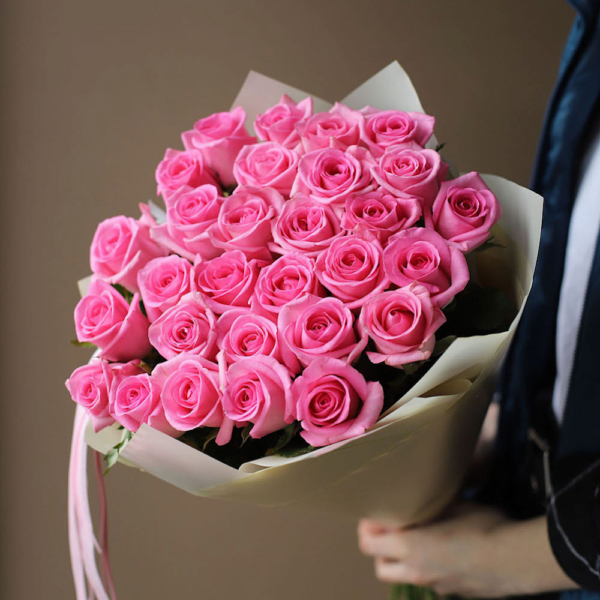 Pink roses - 29 роз