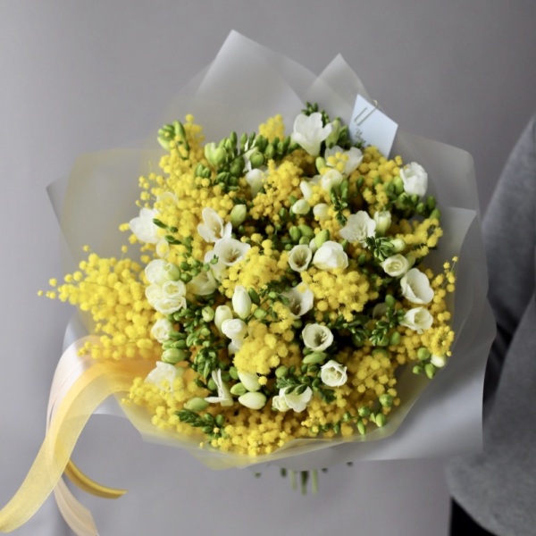 Mimosa with Freesia - Размер L