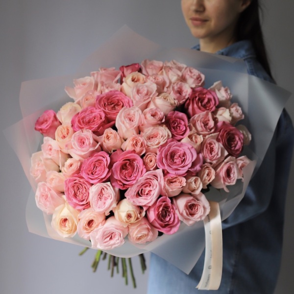 Mix of different garden roses -  59 роз 