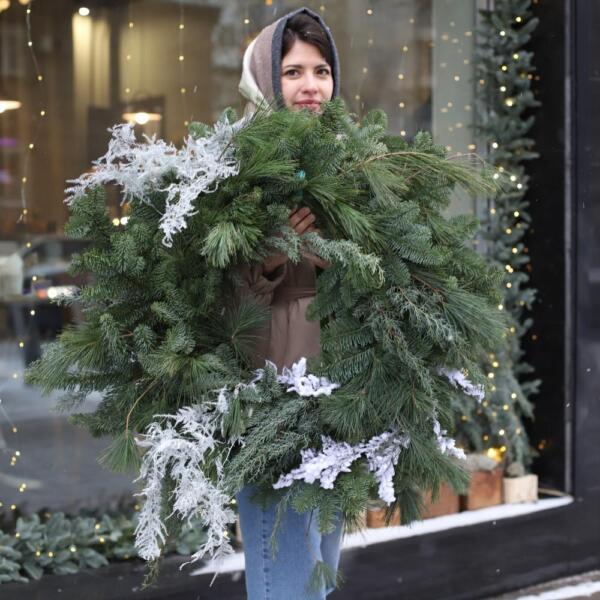 Christmas wreath 'Christmas miracle' - Размер 90 см