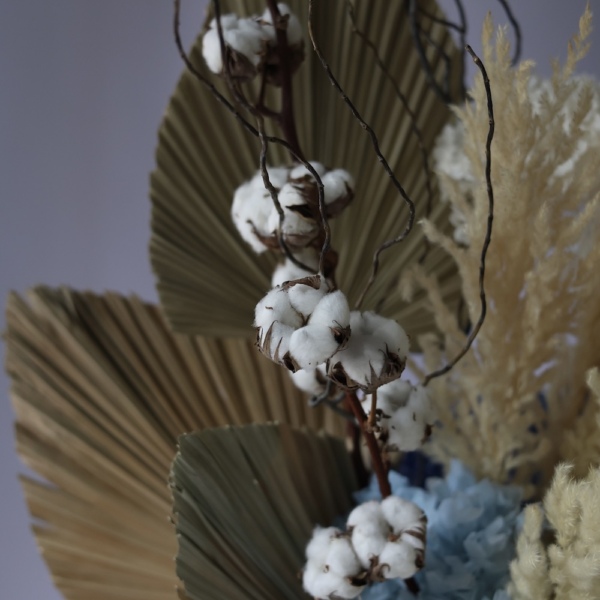Preserved Flower Arrangement “Sand” in a Pot