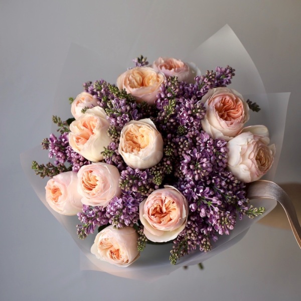 Garden Roses with violet Lilac - Размер M 