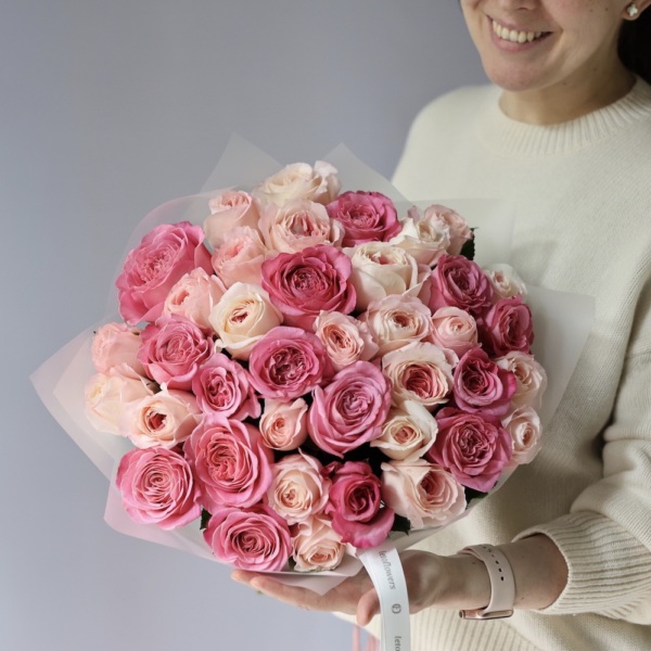 Mix of different garden roses - 35 роз