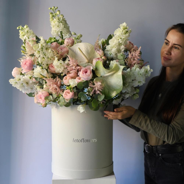 Watercolor signature hat box - Размер 2XL