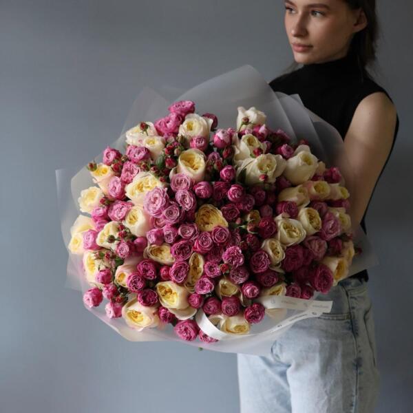 Garden roses with Spray garden roses - Размер L