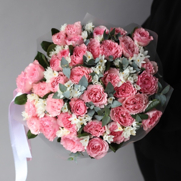 Garden Roses with Daffodils - Размер L