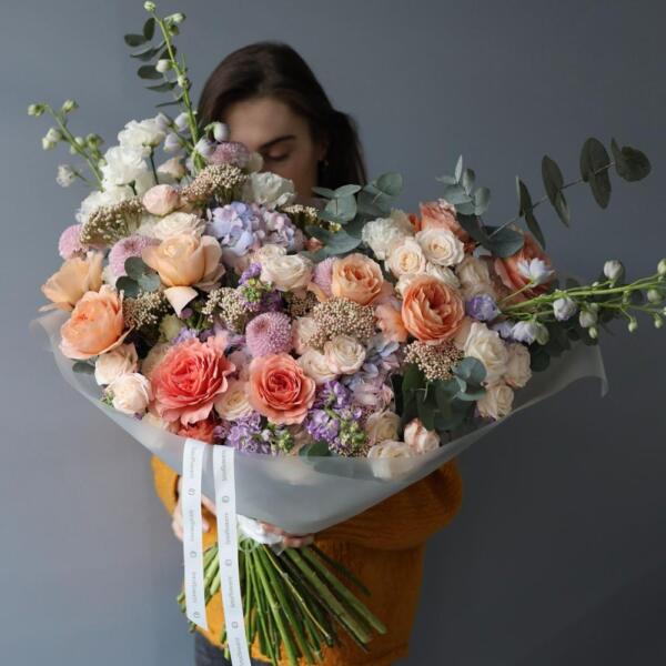 Watercolor signature bouquet - Размер L