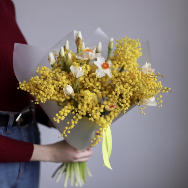 Mimosa with Daffodils - Размер S