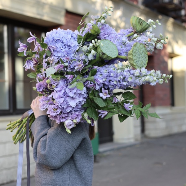 Signature bouquet 'Lavender Raf' - Размер M