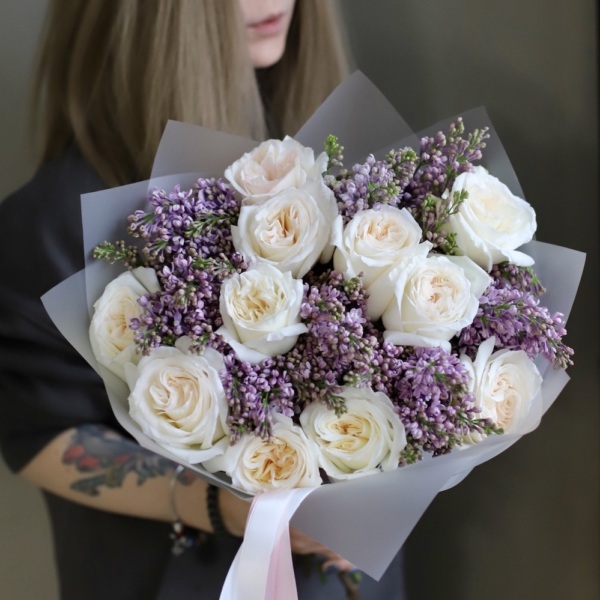 Garden roses with Lilac - Размер S 