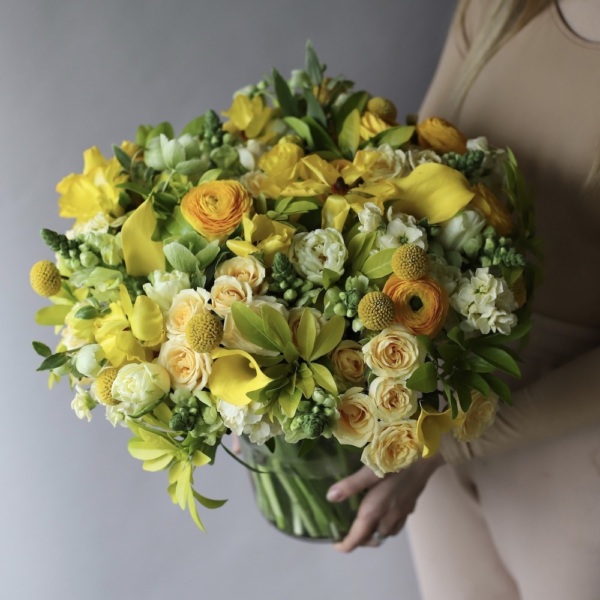 Sunny bouquet in a vase -  Размер XL 