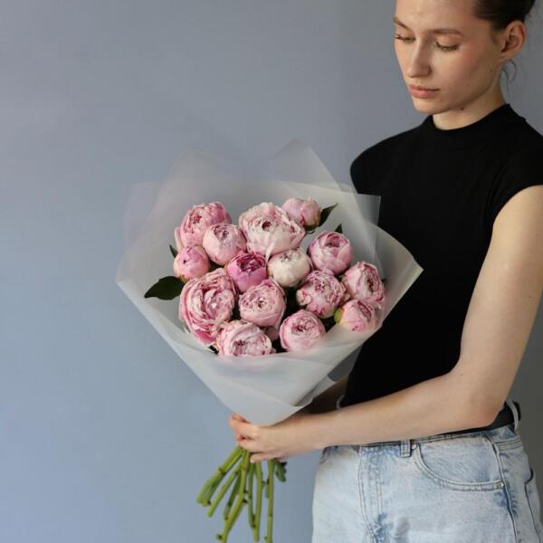 Pink Peony - 15 пионов