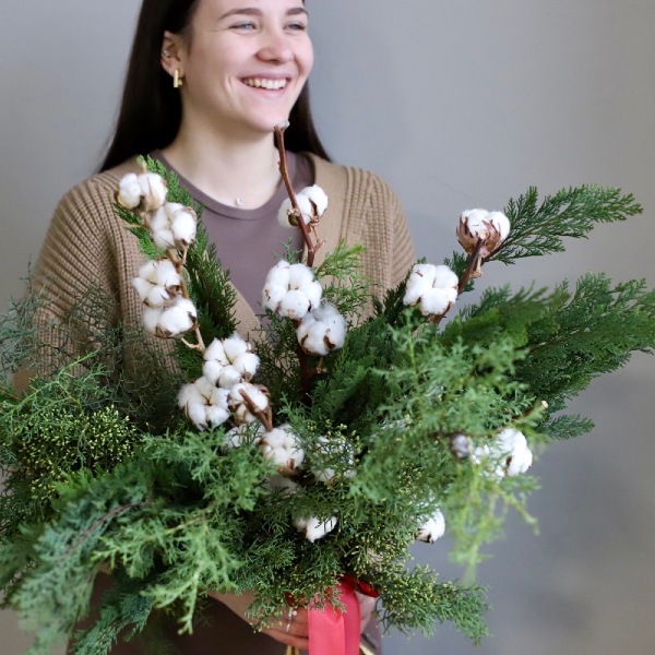 Conifer bunch with a Cotton - Размер M