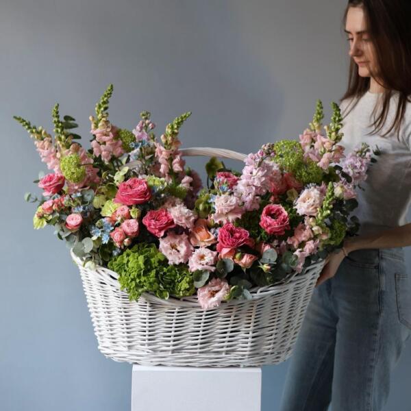 Авторская корзина "Картина маслом" - Размер XL