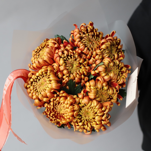 Ochre Chrysanthemum - 9 хризантем