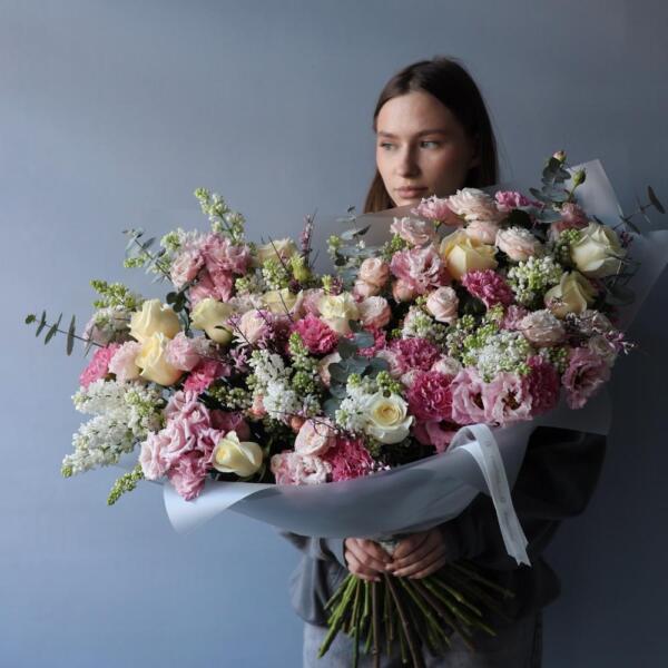 Watercolor signature bouquet - Размер XL