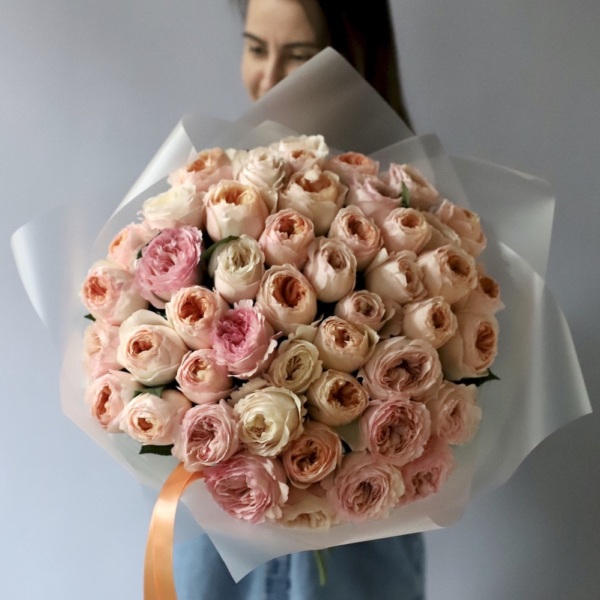 Mix of different garden roses -  47 роз 