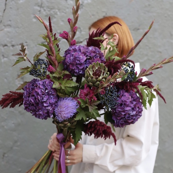 Blueberry signature bouquet - Размер M