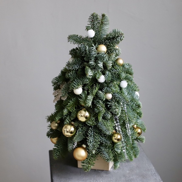 Mini Christmas Tree 'Champagne splashes'