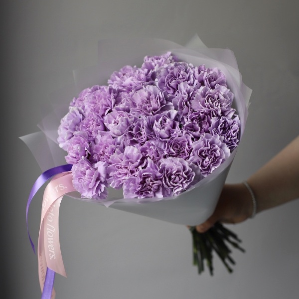 Lilac Carnations - 29 гвоздик
