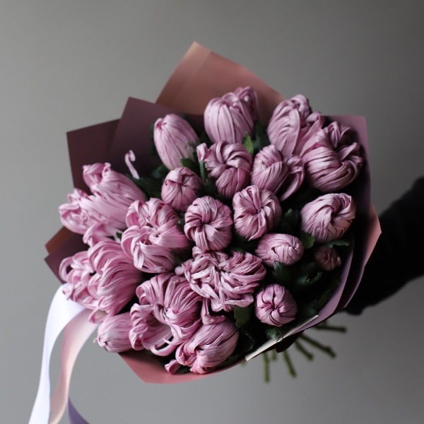 Curly lilac Chrysanthemum - 19 хризантем