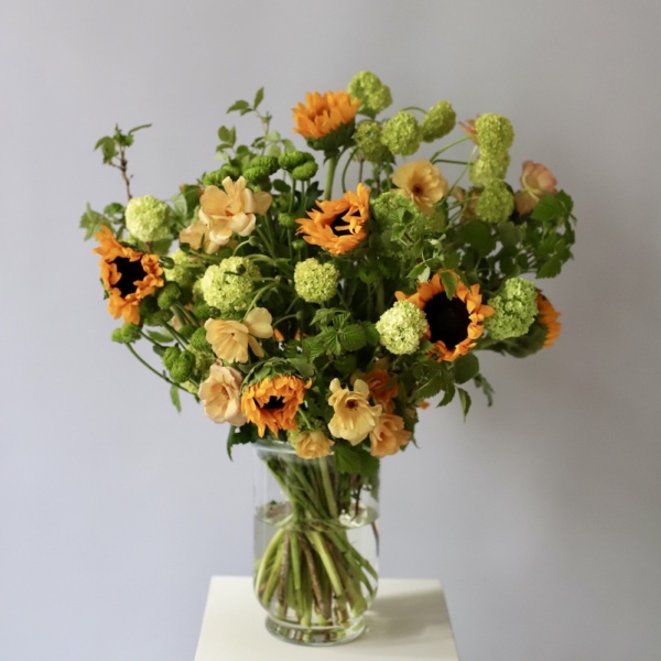 Field bouquet in a vase - Размер L