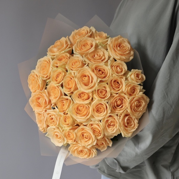 Peach roses -  39 роз 