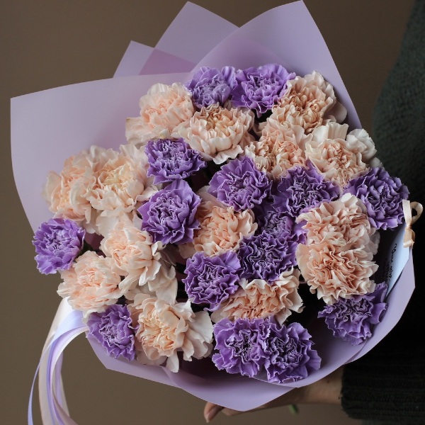 Mixed color Carnations - 29 гвоздик