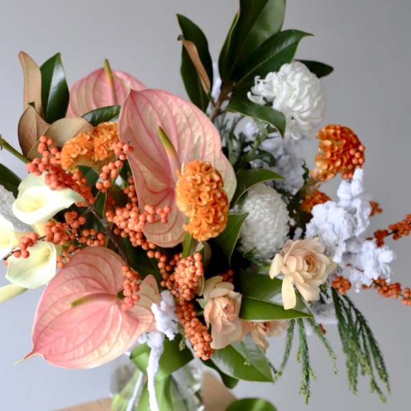 Signature bouquet "Tangerine pie"