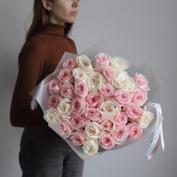 Mix of different garden roses -  35 роз 