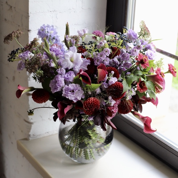 Blueberry bouquet in a vase -  Размер XL 