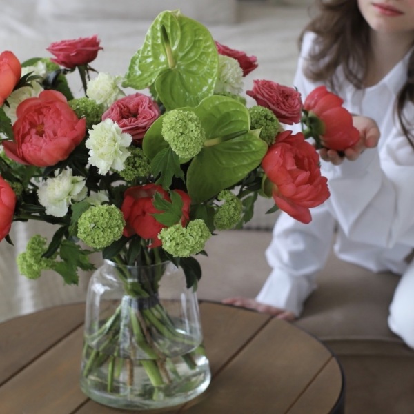 Flower subscription "From The chief florist" (4 deliveries) - Размер XL