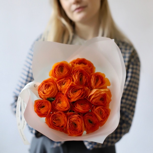 Orange Ranunculus -  15 ранункулюсов 