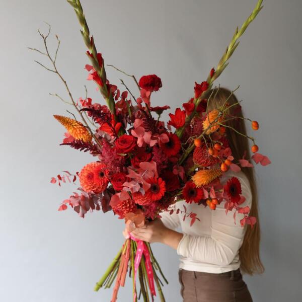 Signature bouquet Red Viburnum' - Размер M