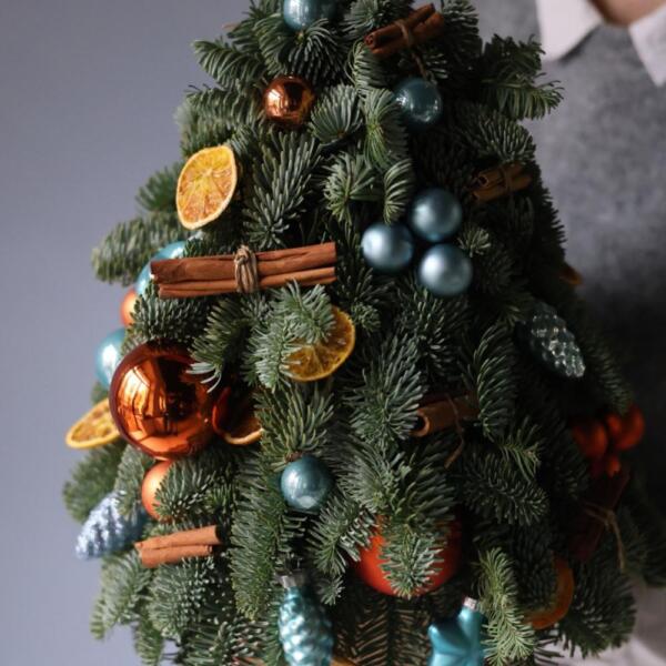 Mini Christmas Tree 'Blue orange'