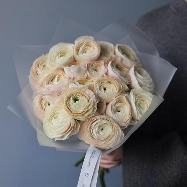 White Ranunculus - 19 ранункулюсов