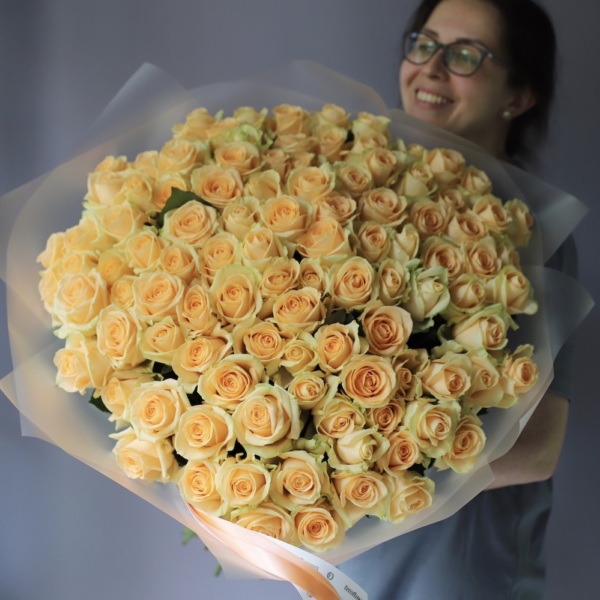 Peach roses - 101 роза