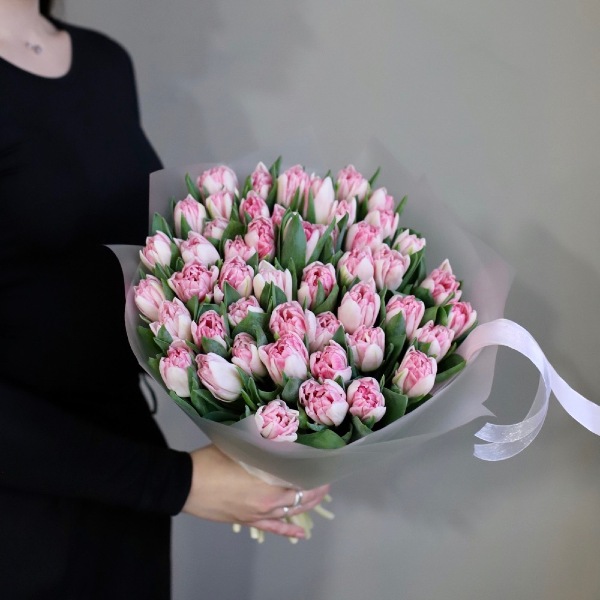 Light-pink Tulips -  49 тюльпанов 